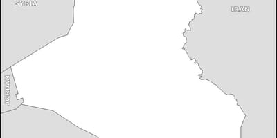 Քարտեզ Իրաքի դատարկ