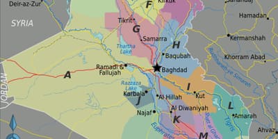 Իրաքի Քարտեզ