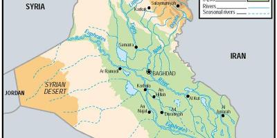 Քարտեզ բարձունքների Իրաքում 