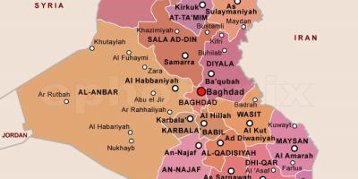 Քարտեզ Իրաք